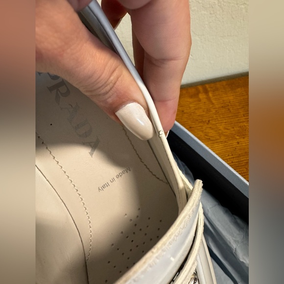 SOLD ⭐️ Prada Monolith Lug Sole 💫 Loafers White 💫 - Picture 10 of 10